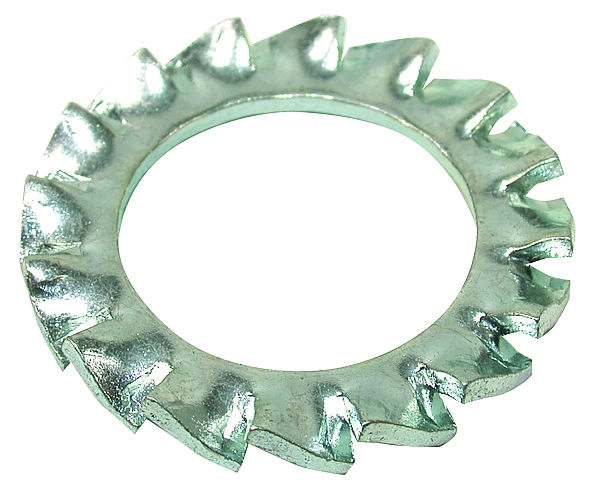 Шайба стопорная, с наружными зубьями M5, DIN6798A, цинк (упак/2.000шт)