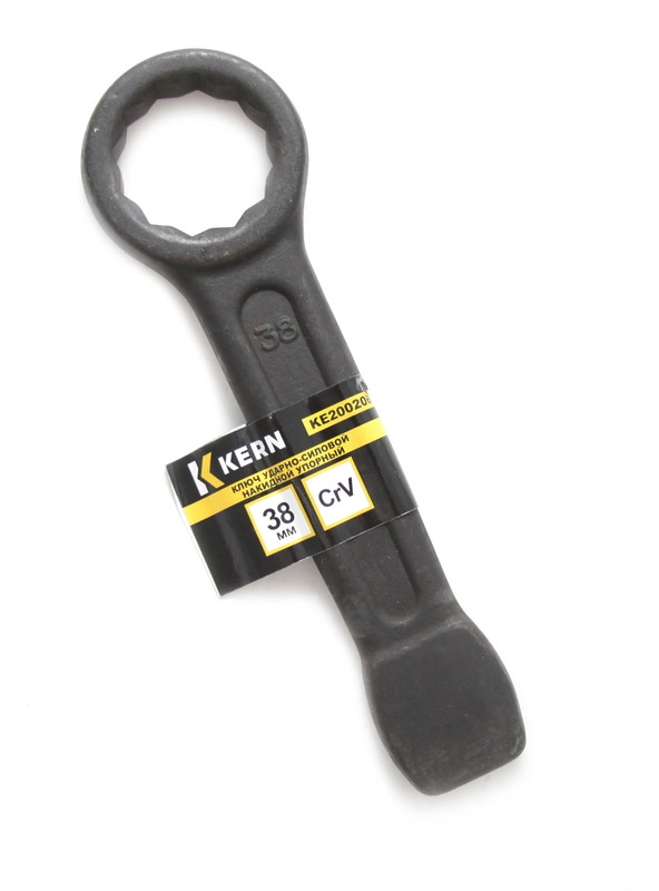 Ключ ударно-силовой накидной упорный 38мм, CrV KERN (шт)