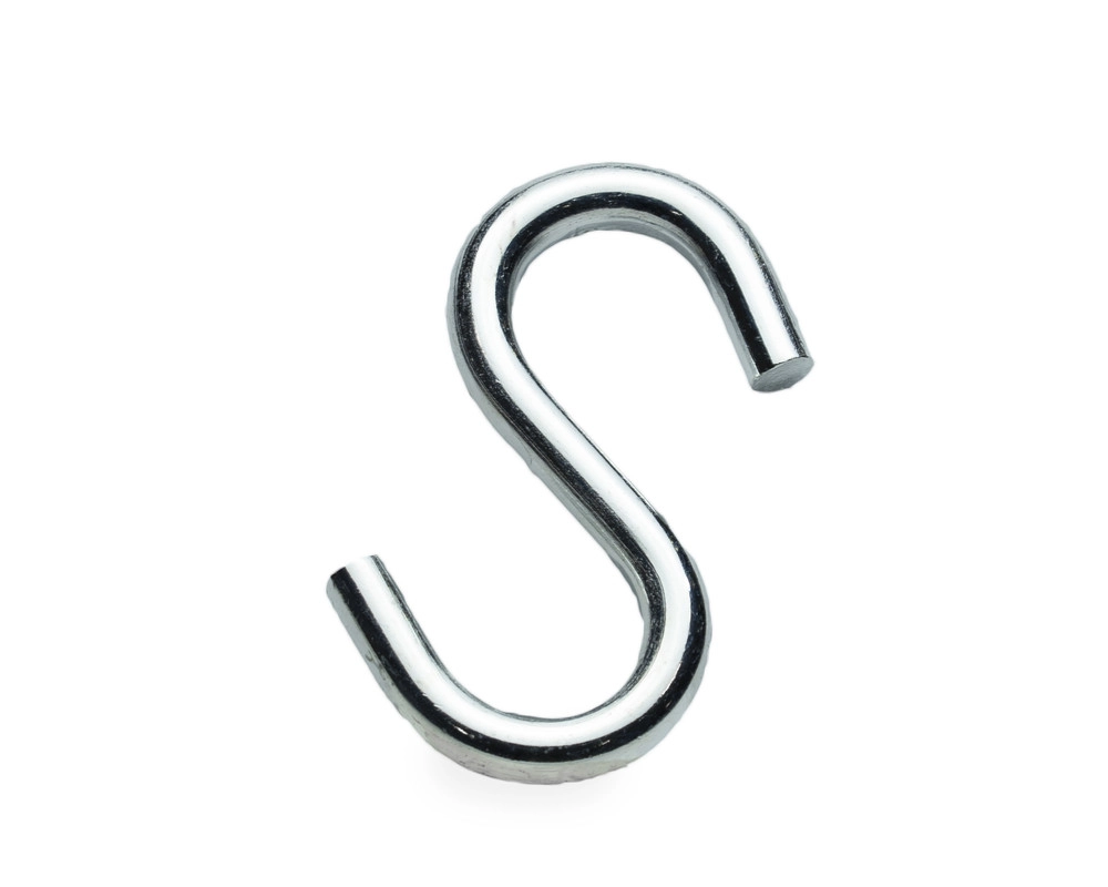 Крючок S-образный М8, цинк (упак/3шт)