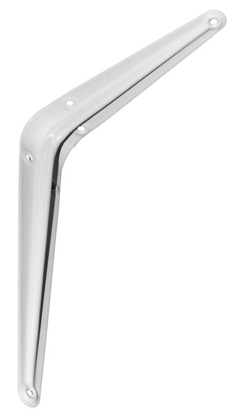 Кронштейн стальной с ребром жесткости, белый 150x200мм (шт)