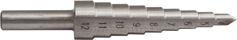Сверло по листовому металлу 4-12мм, cтупенчатое, HSS M2, ц/х CARBON (шт)