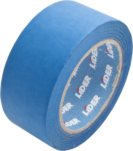 Лента бумажная тисненая 48мм/50м, внут/наружн, синяя LIDER (шт)