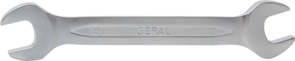 Ключ рожковый 16x17мм CrV GERAL (шт)