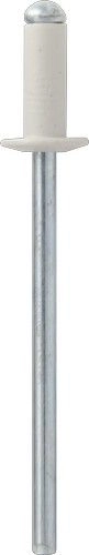 Заклепка 4х10, алюминий/сталь, RAL9003 (белый сигнальный) (пакет/50шт)