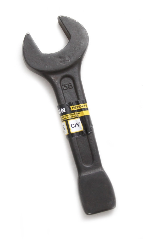 Ключ ударно-силовой рожковый упорный 38мм, CrV KERN (шт)