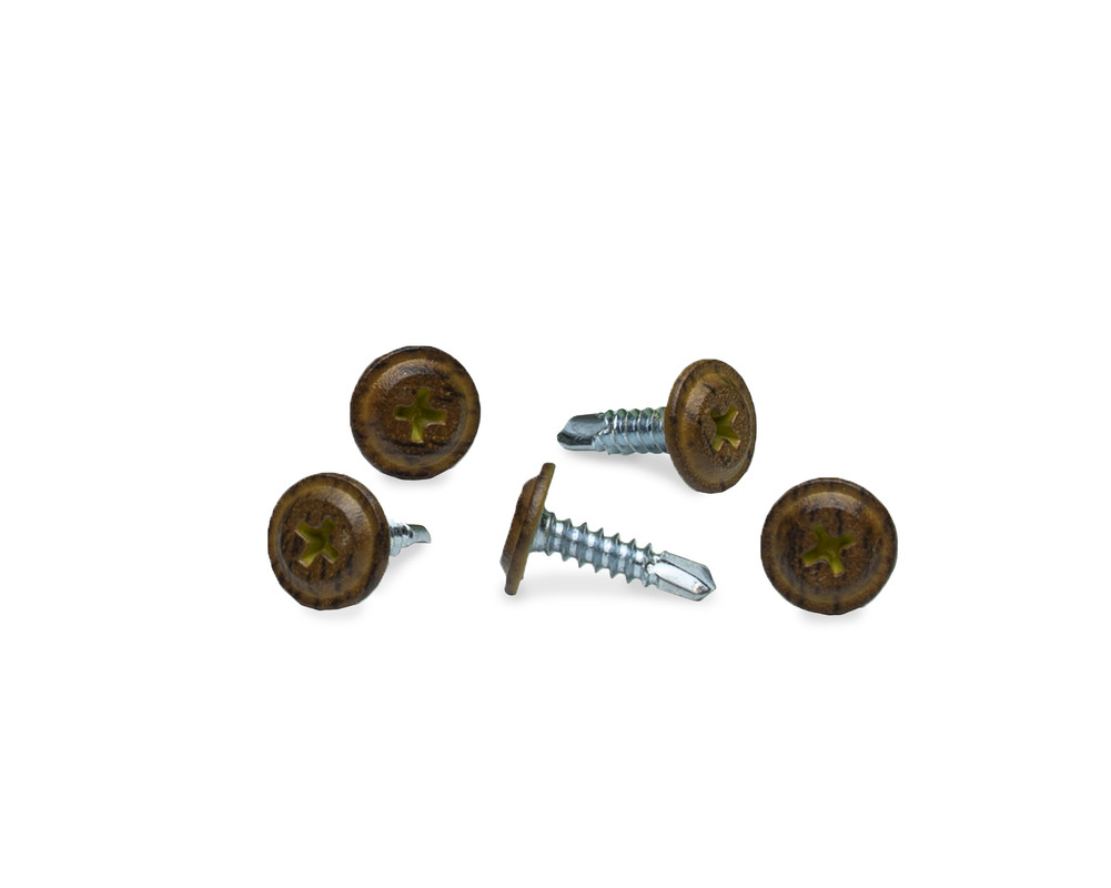 Саморез с п/ш SPS, сверло 4.2х16 RAL8019 (упак/500шт)