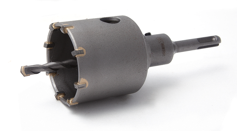 Коронка по бетону, d80мм, глуб. 70мм, М22, твердосплавная KERN (шт)