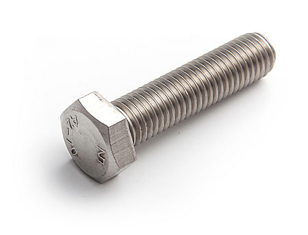 Болт с шестигранной головкой M6х80, DIN933, НЕРЖ. СТАЛЬ (упак/4шт)