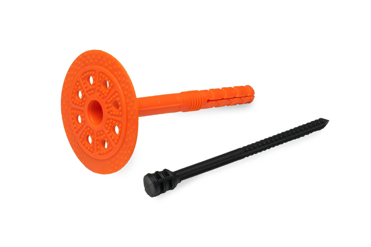 Держатель теплоизоляции 10x100 с полиамидным гвоздем DTM-N + GT-P, ЕКТ (пакет/75шт)