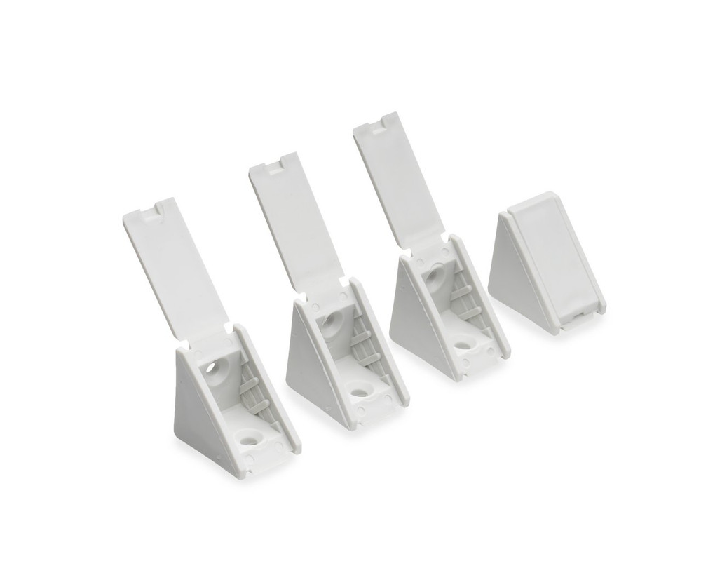 Уголок одиночный, серый (пакет/4шт)