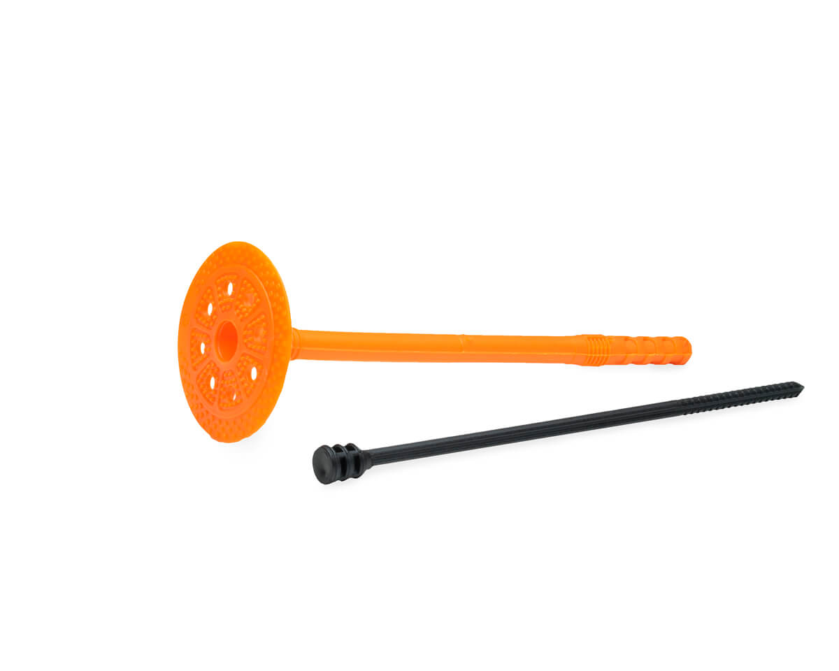 Держатель теплоизоляции 10x180 с пластмассовым гвоздем (упак/60шт)