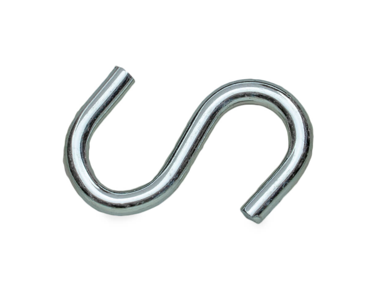 Крючок S-образный М4, цинк (упак/10шт)