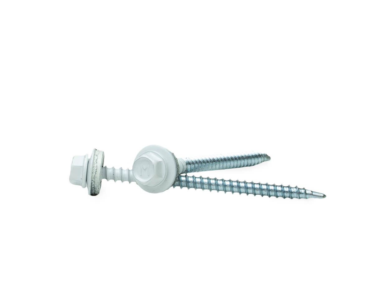 Саморез кровельный с резин. прокл. 4.8x70, сверло PT1, RAL9003, в коробке с окном, ЕКТ (упак/100шт)