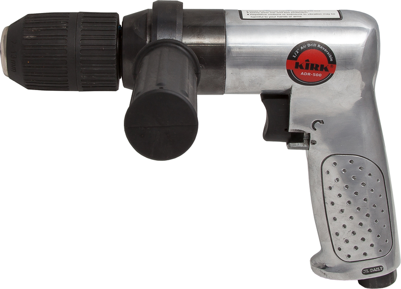 Пневмодрель с реверсом, быстрозажимной патрон 13мм ADR-500 KIRK (шт)