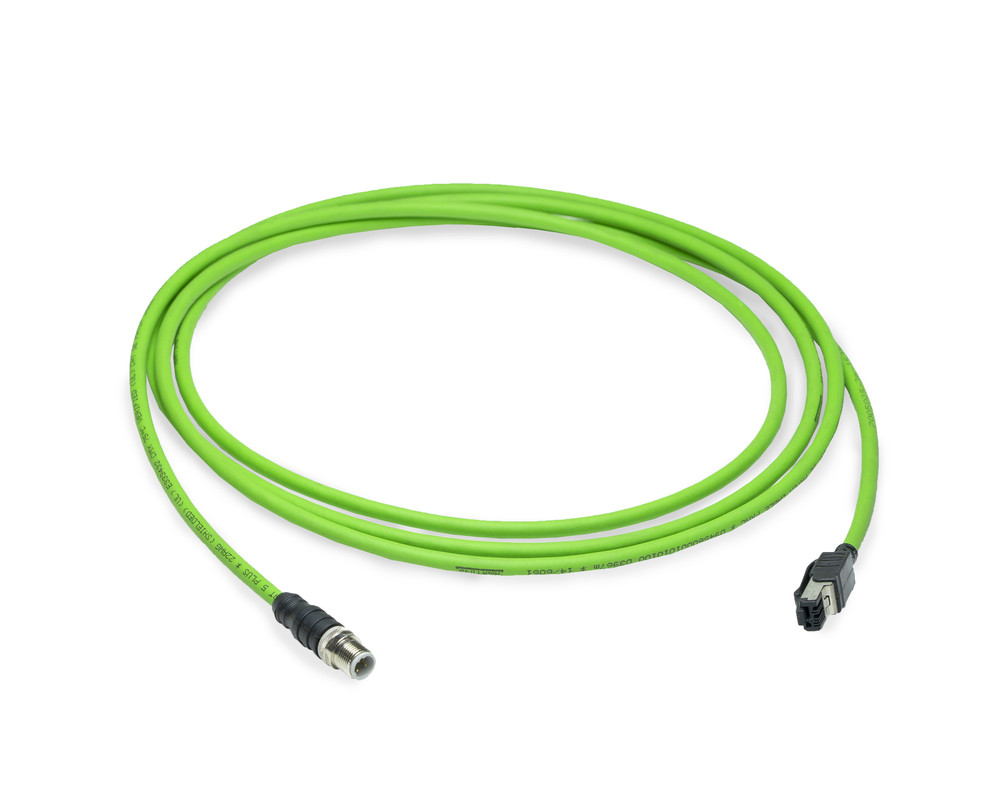 Кабель сетевой с коннектарами M12/RJ45 3м, MILLER (шт)