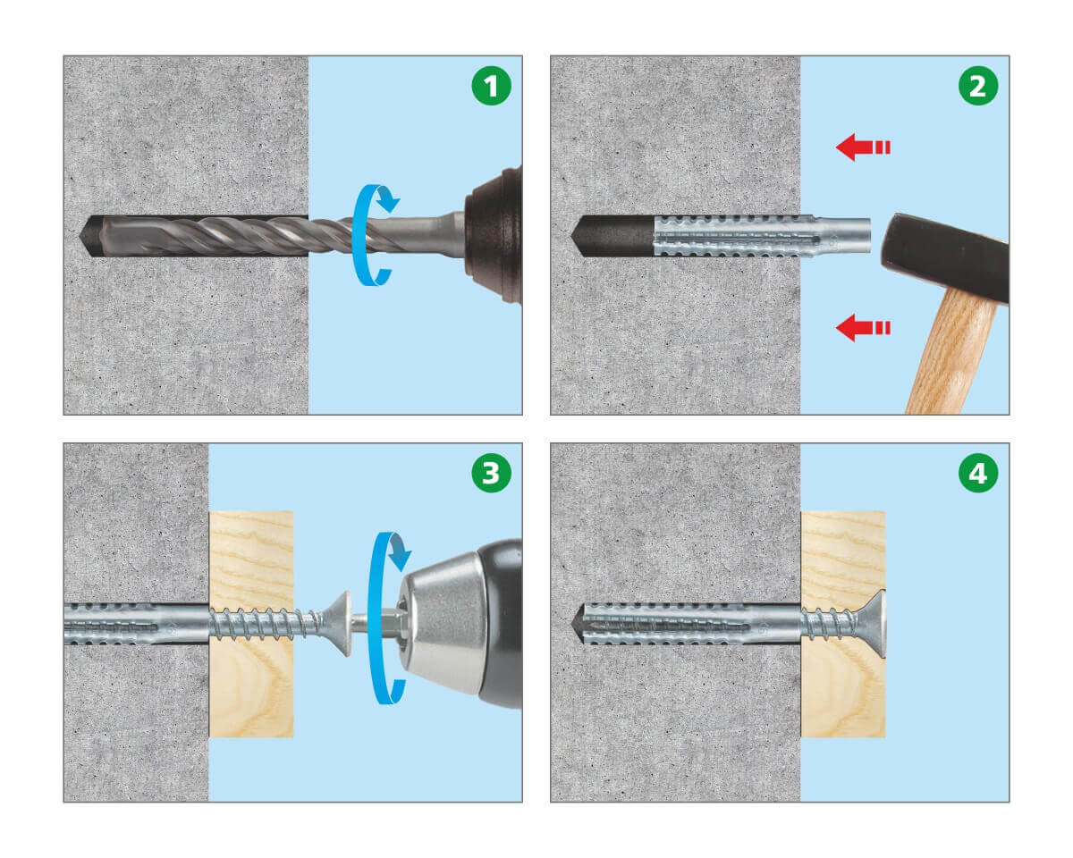 Универсальный металлический дюбель 5х30 (упак/12шт)