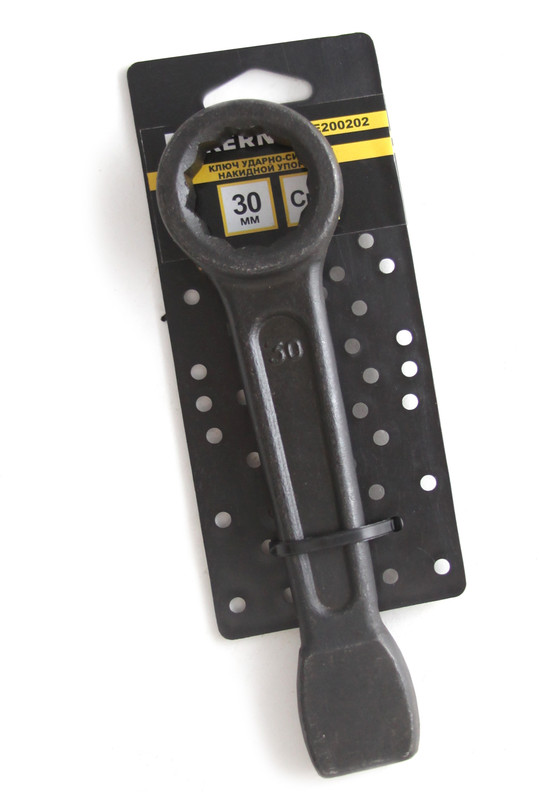 Ключ ударно-силовой накидной упорный 30мм, CrV KERN (шт)