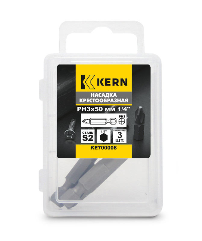 Насадка крестообразная PH3х50мм 1/4