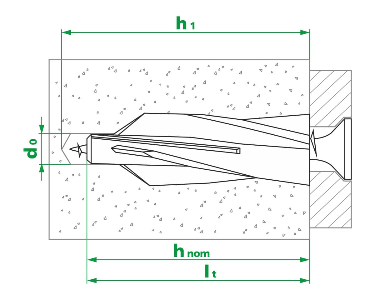 Дюбель для пенобетона ПБ 10х60 МОНТАЖ (упак/20шт)