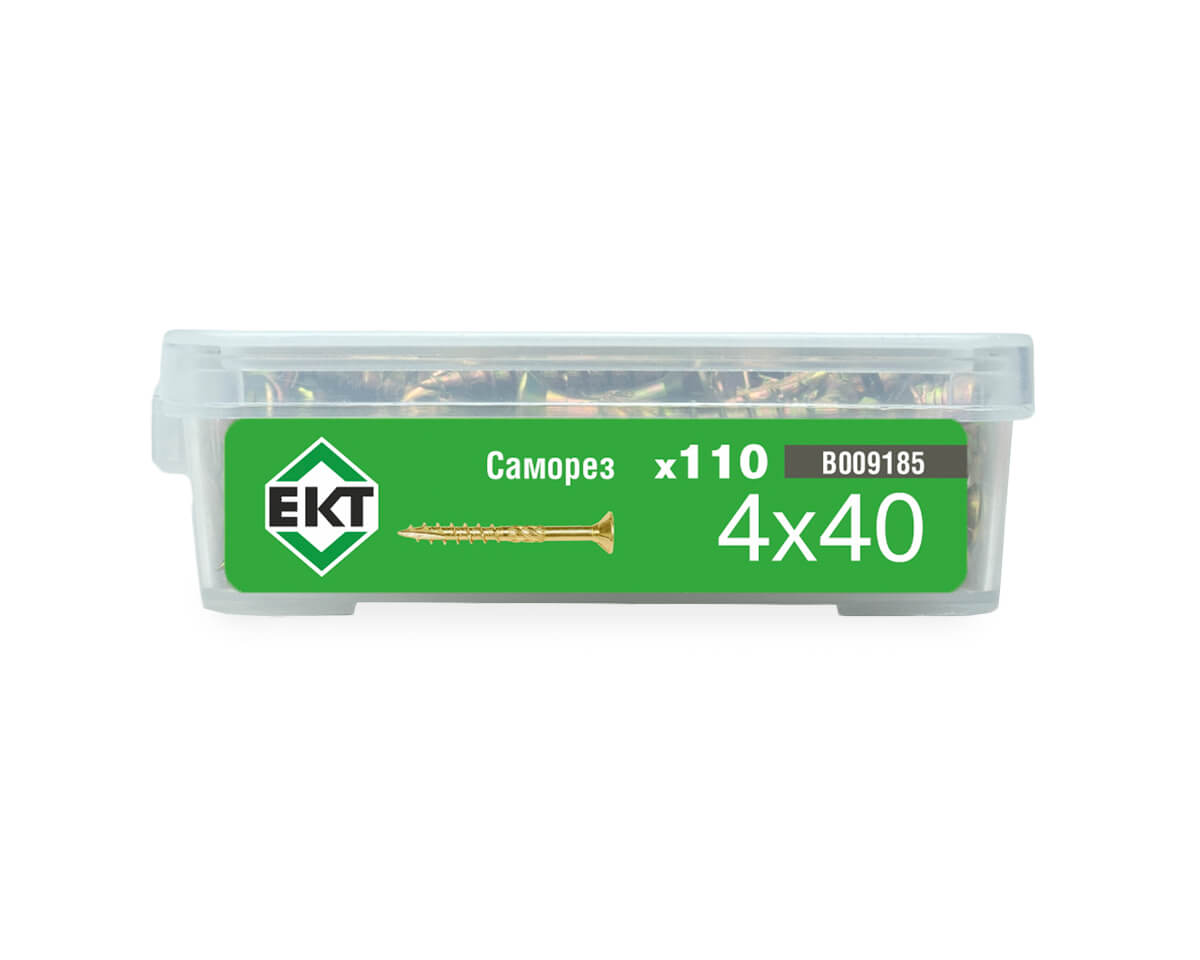 Саморез усиленный по дереву TORX20 4.0x40, потай, желт. цинк (упак/110шт)