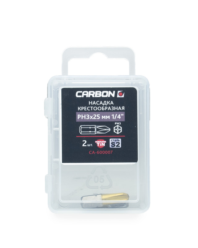 Насадка крестообразная PH3х25мм 1/4