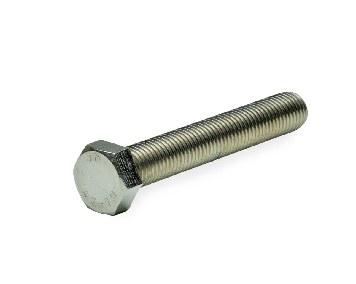 Болт с шестигранной головкой M16х100, DIN933, НЕРЖ. СТАЛЬ (упак/25шт)