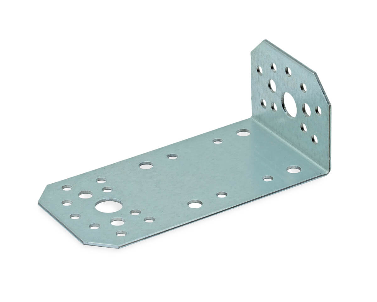 Уголок крепежный ассиметричный 50x130x65x2,0 мм KUAS-65 (упак/50шт)