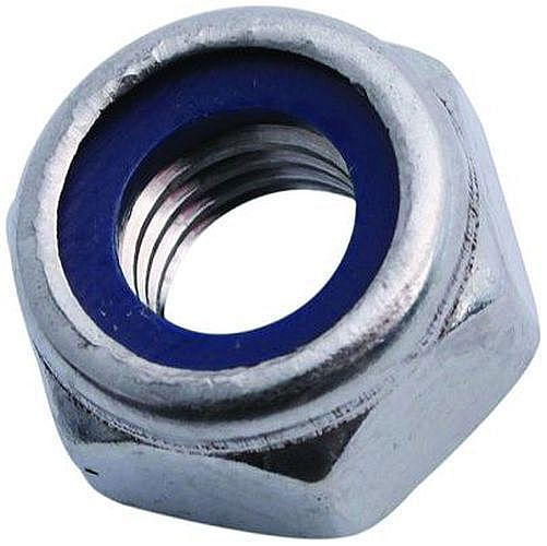 Гайка с контрящим кольцом М20, DIN985, кл.пр. 8, цинк (упак/25шт)