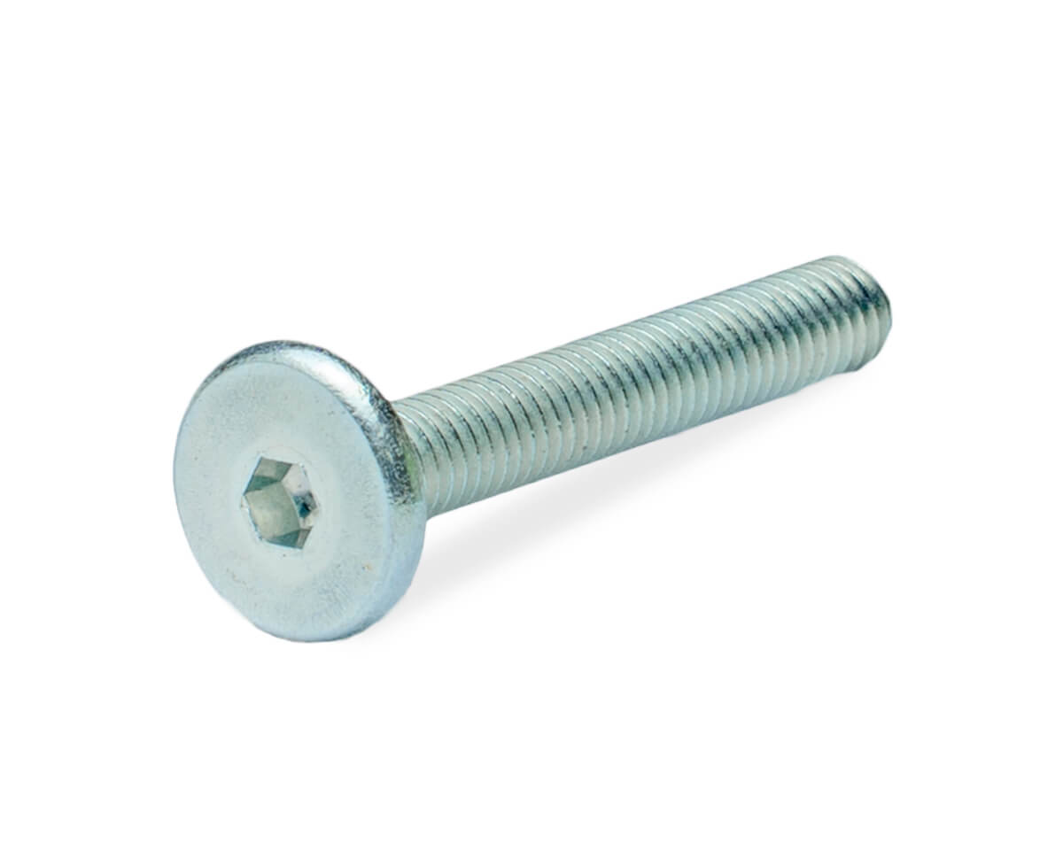 Винт мебельный с плоской головкой HEX 6х40, цинк, ЕКТ (упак/200шт)