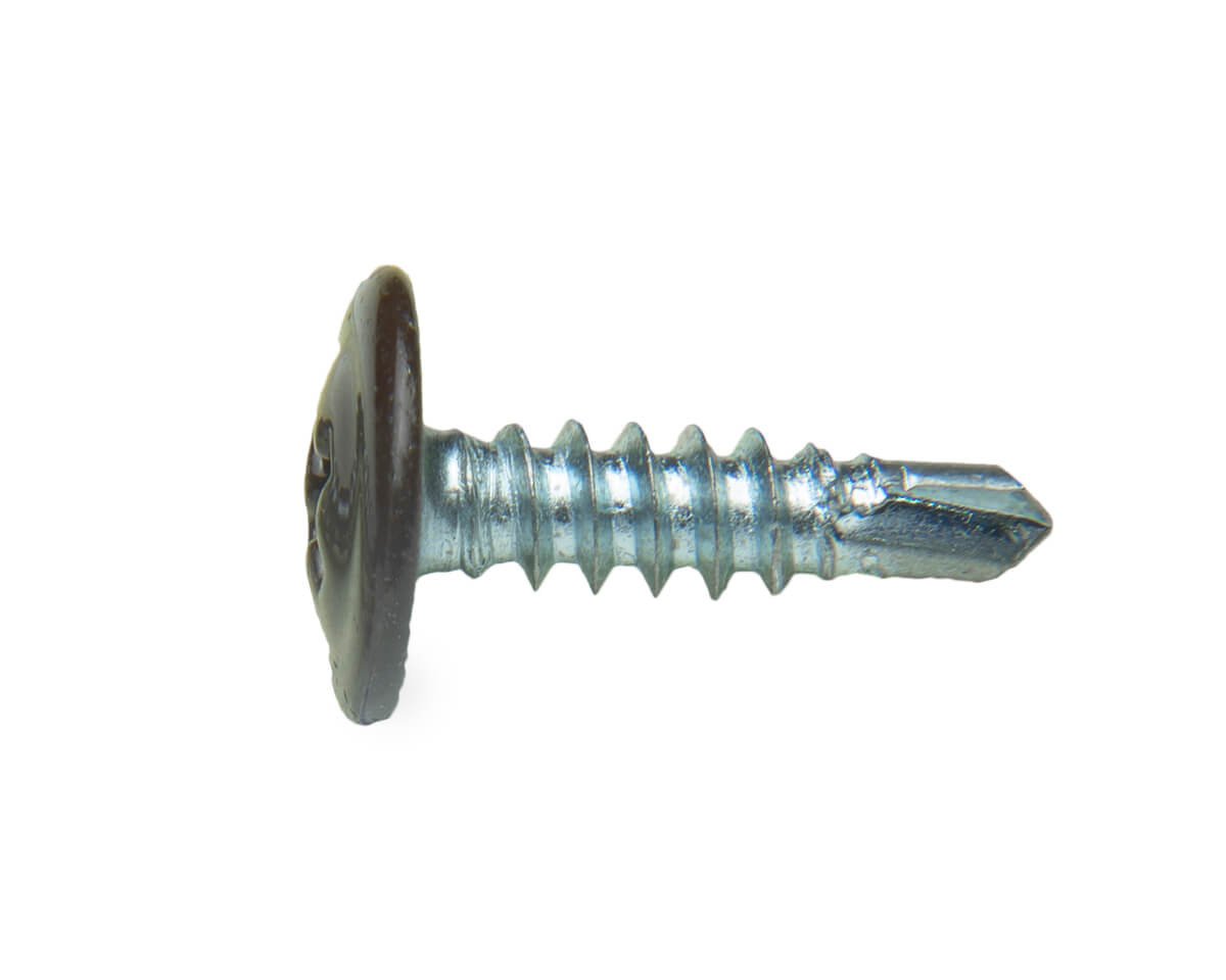 Саморез с п/ш SPS, сверло 4,2x16 RAL8017 (упак/10000шт)