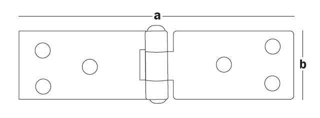 Петля строительная 50x25x1,5 PS-5025 (упак/750шт)