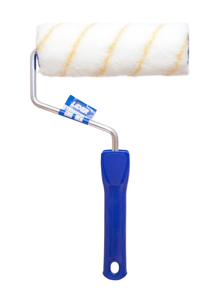 Валик малярный 250мм d 48мм/8, п/акрил, ворс 11мм FLATSIDE, с ручкой, LIDER (шт)