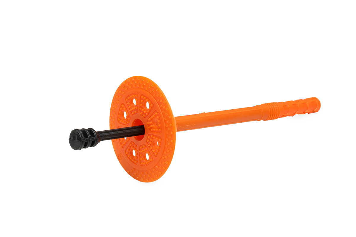 Держатель теплоизоляции 10x140 с полиамидным гвоздем DTM-N + GT-P, ЕКТ (пакет/75шт)