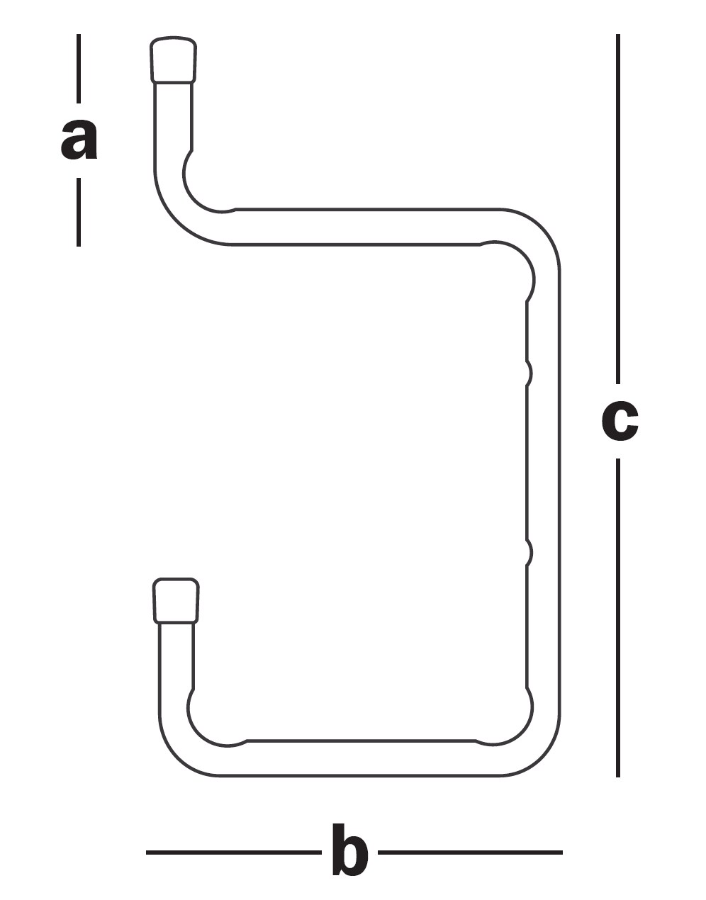 Кронштейн для полок, двойной 90х195х270мм (шт)
