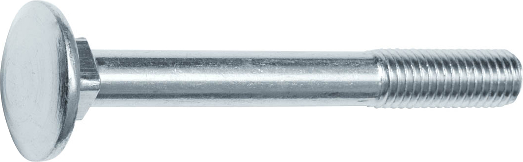 Болт мебельный 6х40, цинк, прочн. 4.8 DIN 603 (пакет/10шт)