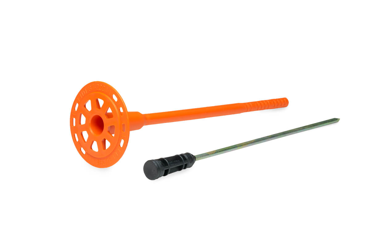 Дюбель тарельчатый 8x200 со стальным гвоздем с высокоэфф. термоголовкой DT-8T, ЕКТ (пакет/50шт)