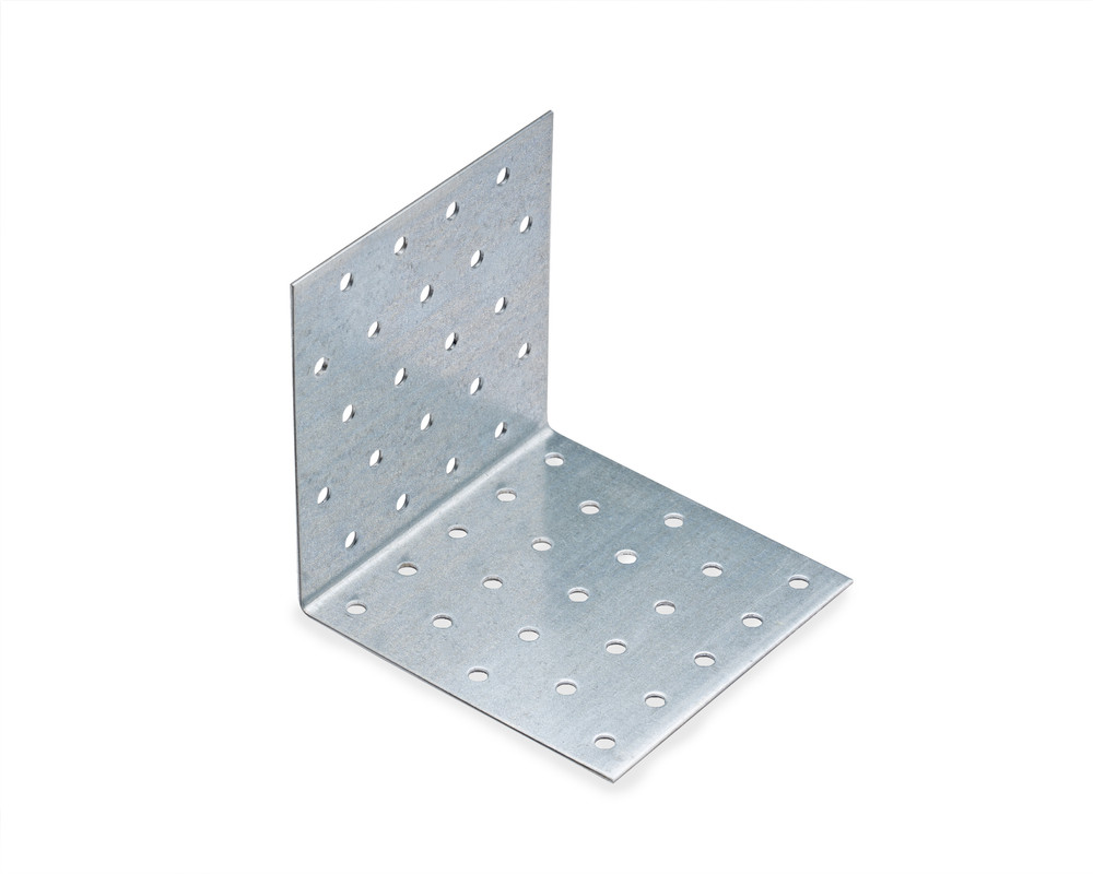 Крепежный уголок оцинкованный равносторонний 100x100x100x1,5 мм KUR-100-100x1,5 (упак/4шт)