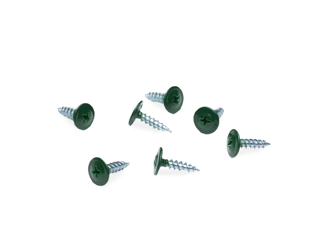 Саморез с п/ш SPO, острый 4.2х16 RAL6005 (упак/500шт)