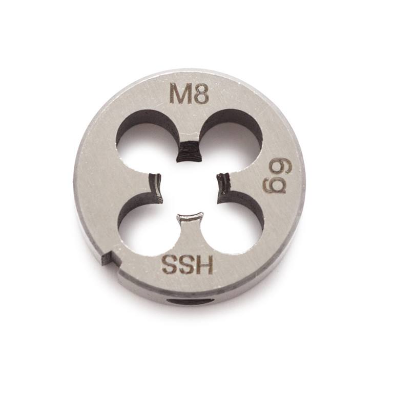 Плашка M8, 25x9мм, шаг 1.25мм, HSS M2, DIN223 KERN PRO (шт)