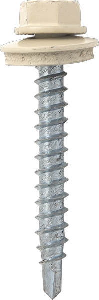 Саморез кровельный SRW-R, 4,8х76 сверло РТ1 RAL 1015 (св.слоновая кость) (упак/1500шт)