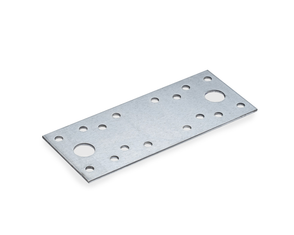 Крепежная пластина оцинкованная 130x53x2,0 мм КР-130 (шт)