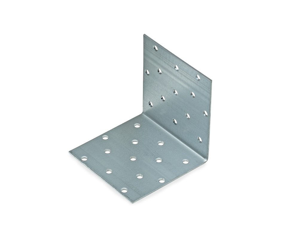 Уголок крепежный равносторонний 80x80x80x2,0 мм KUR-80-80 (упак/25шт)