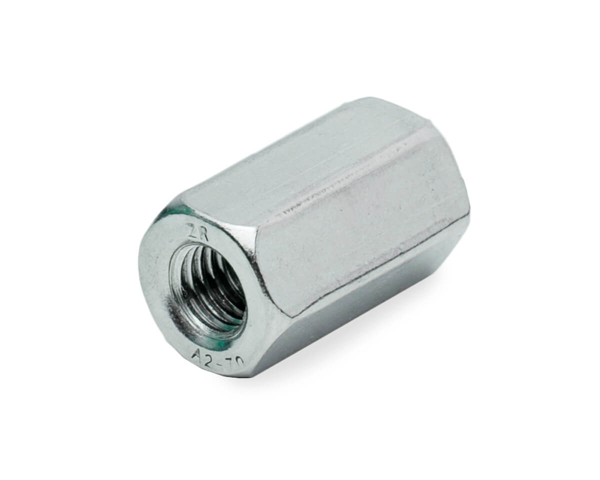 Гайка удлиняющая HCN М8х24, DIN6334, НЕРЖ. СТАЛЬ (упак/100шт)