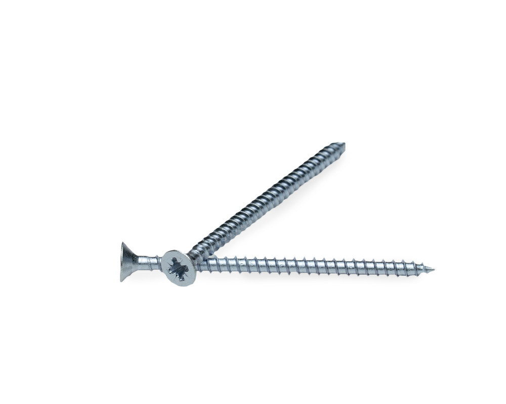 Саморез универсальный 4.0х60, белый цинк МОНТАЖ (упак/100шт)