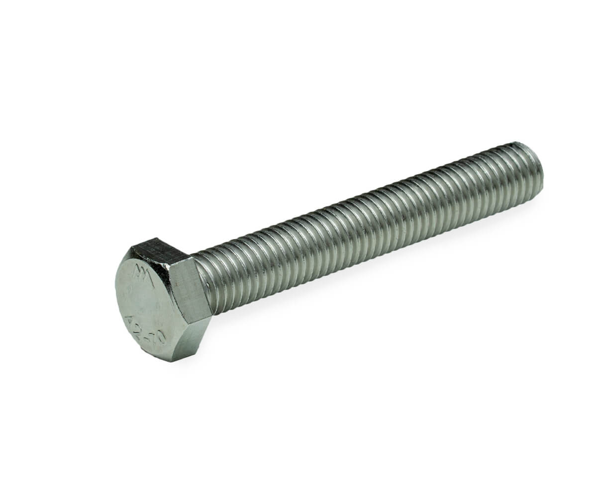 Болт с шестигранной головкой M12х80, DIN933, НЕРЖ. СТАЛЬ (упак/50шт)