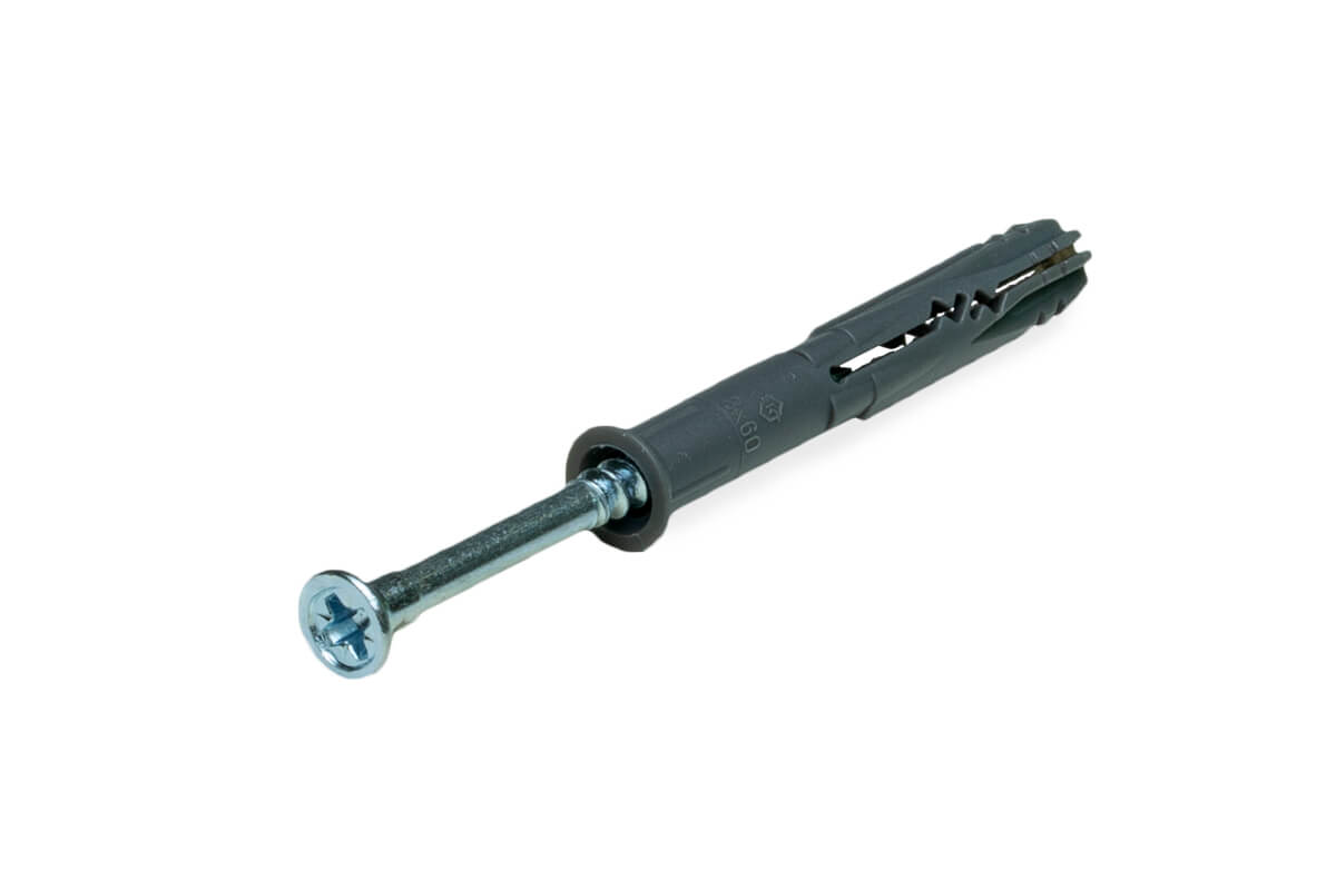 Дюбель-гвоздь GL, 8x60 потай, п/п, ЕКТ (упак/100шт)