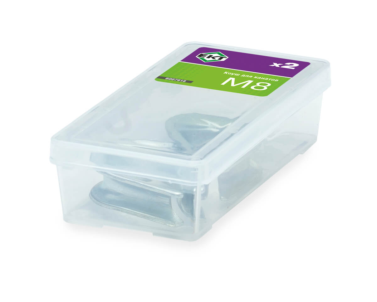 Коуш для канатов М8, DIN6899 (упак/2шт)