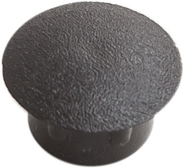 Заглушка декоративная под отверстие D12, черная (упак/1.000шт)