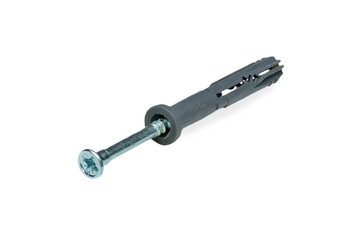 Дюбель-гвоздь GL, 8x60 цилиндр, п/п, ЕКТ (упак/1.200шт)