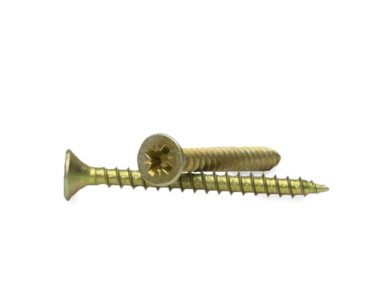 Саморез универсальный 4.0x40, желтый цинк, дой-пак S, МОНТАЖ (пакет/50шт)